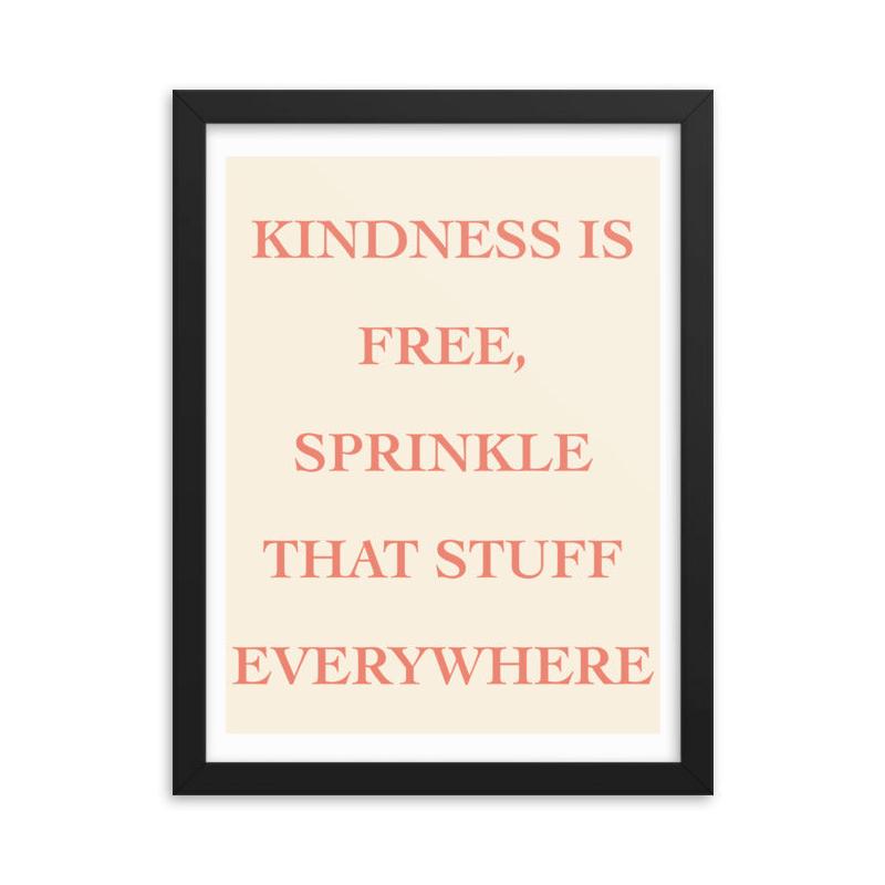 poster rose phrase inspirante