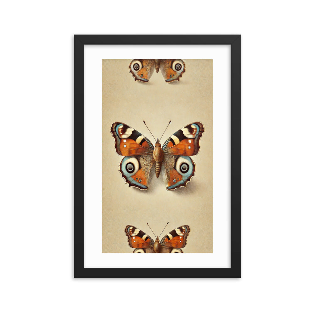 poster encadré papillon