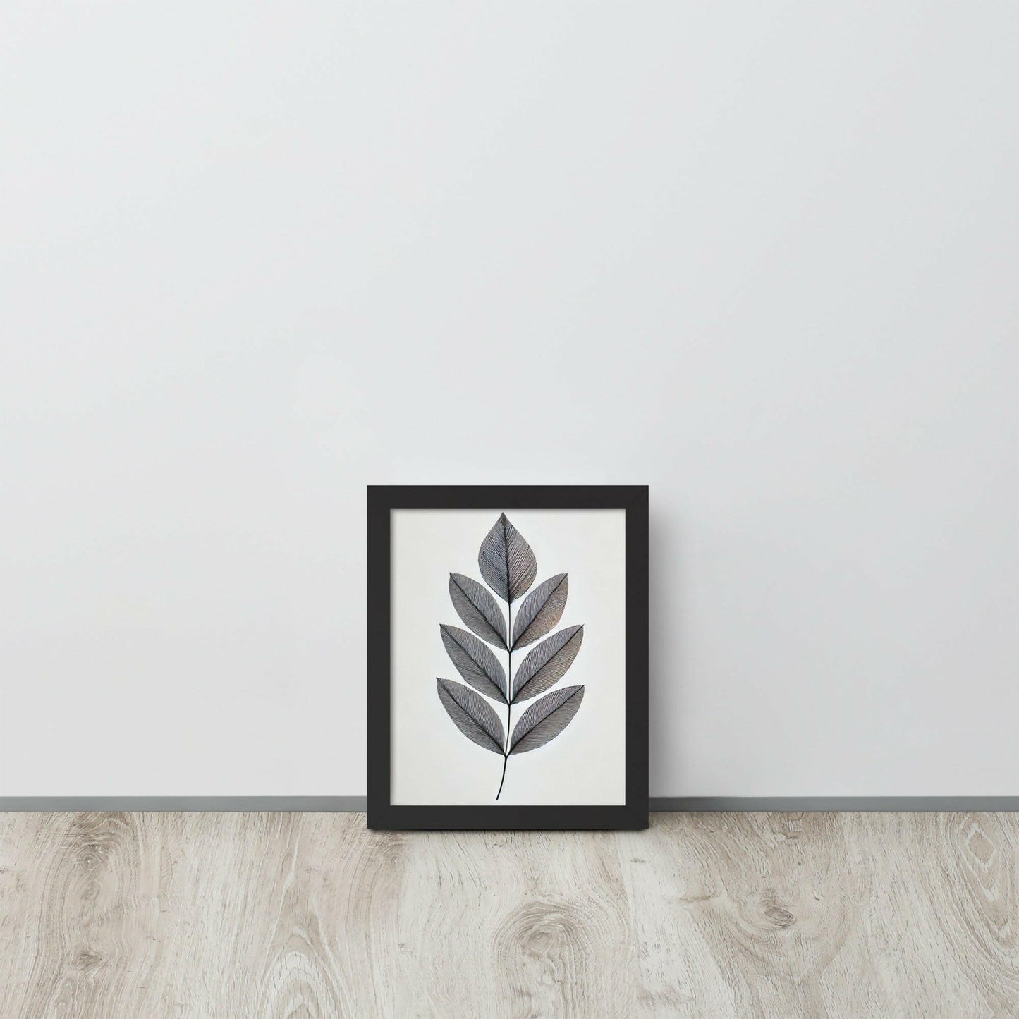 Minimalistisches Blatt: Natürliche Eleganz und zeitlose Einfachheit
