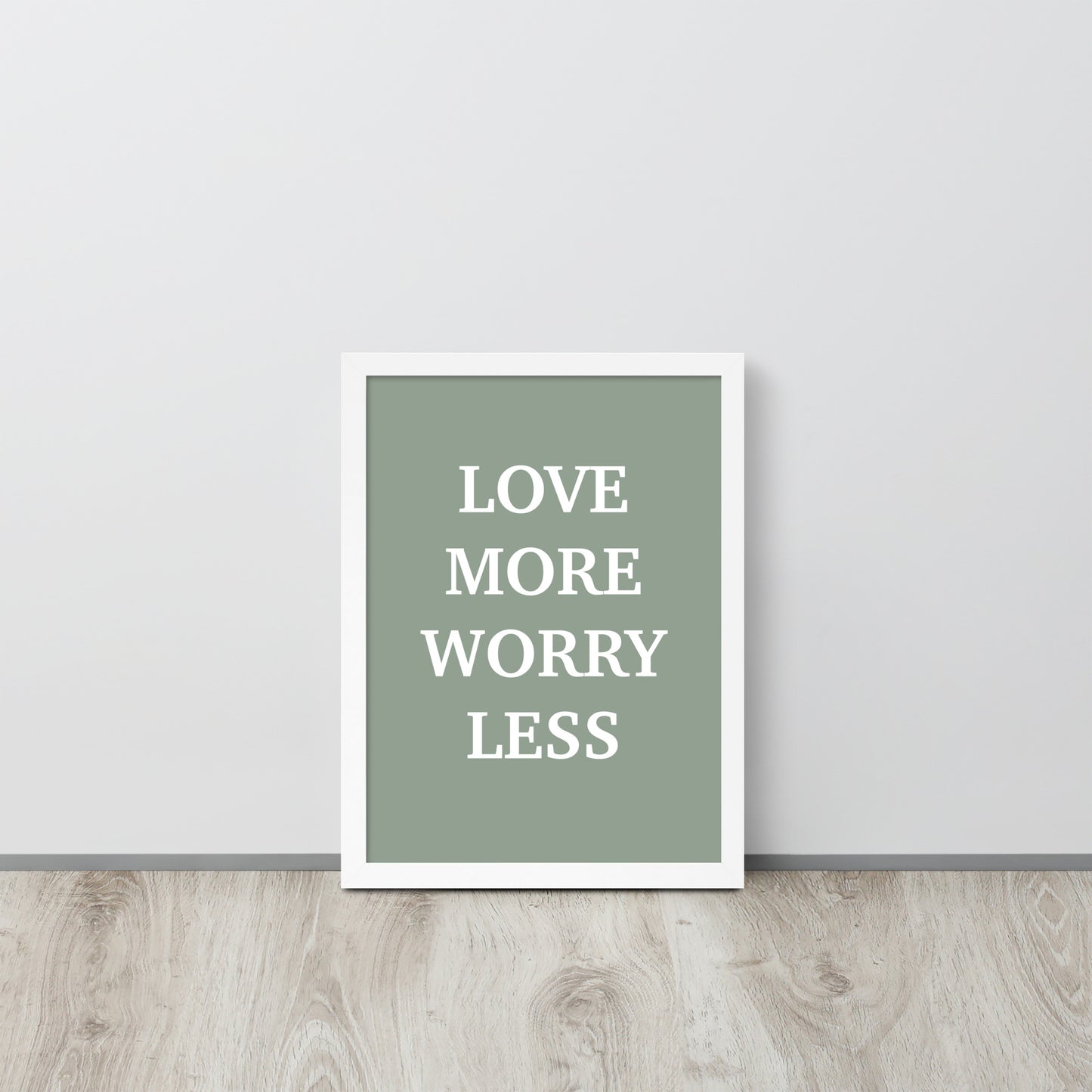 poster cadre blanc love