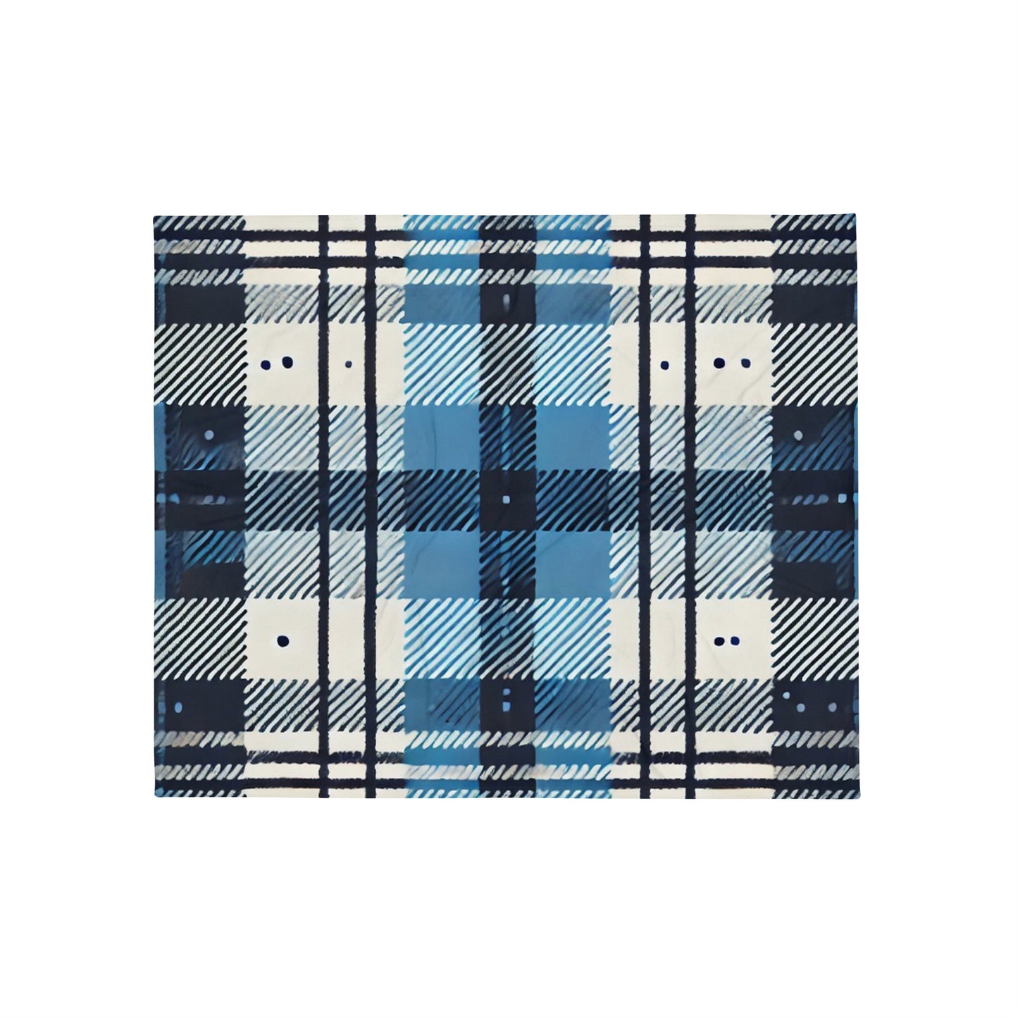 plaid carreaux bleu