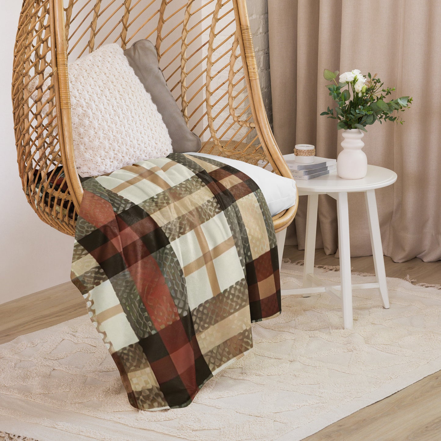plaid sherpa carreaux automne