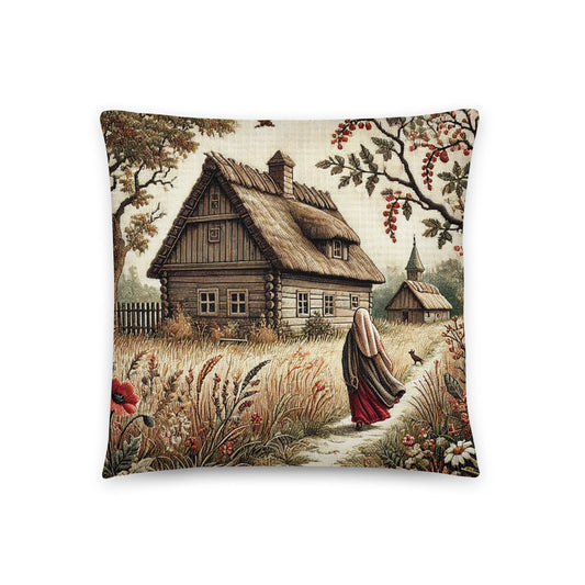 coussin maison campagne