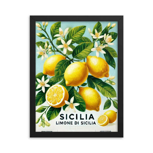 affiche citron sicile