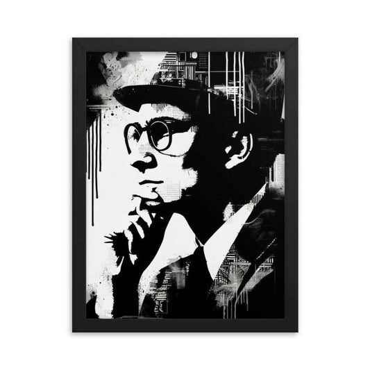 portrait homme noir et blanc