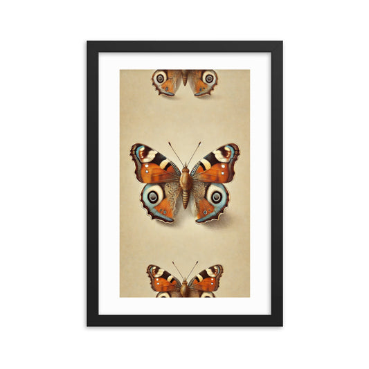 poster encadré papillon