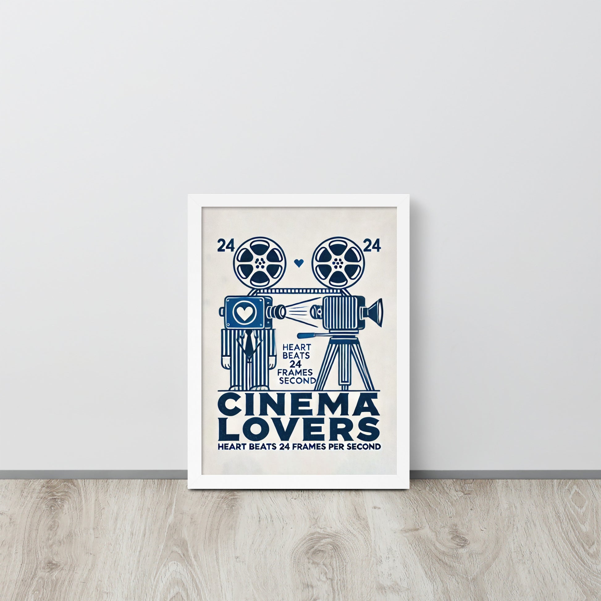 affiche cinema cadre blanc