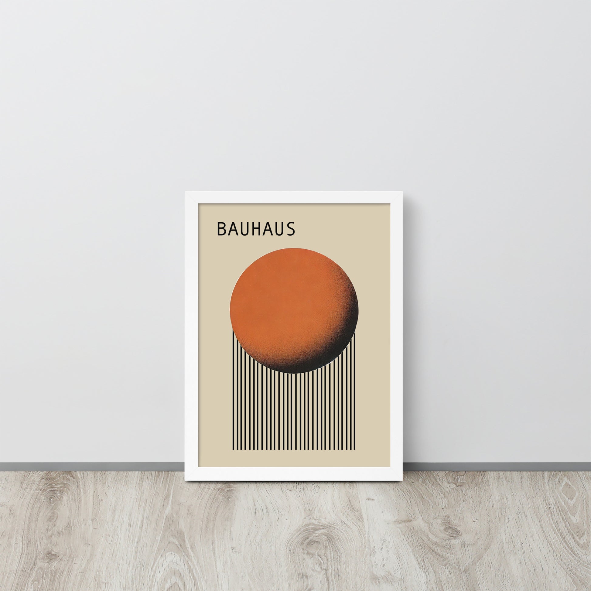 affiche bauhaus cadre blanc