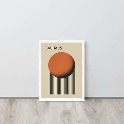affiche bauhaus cadre blanc