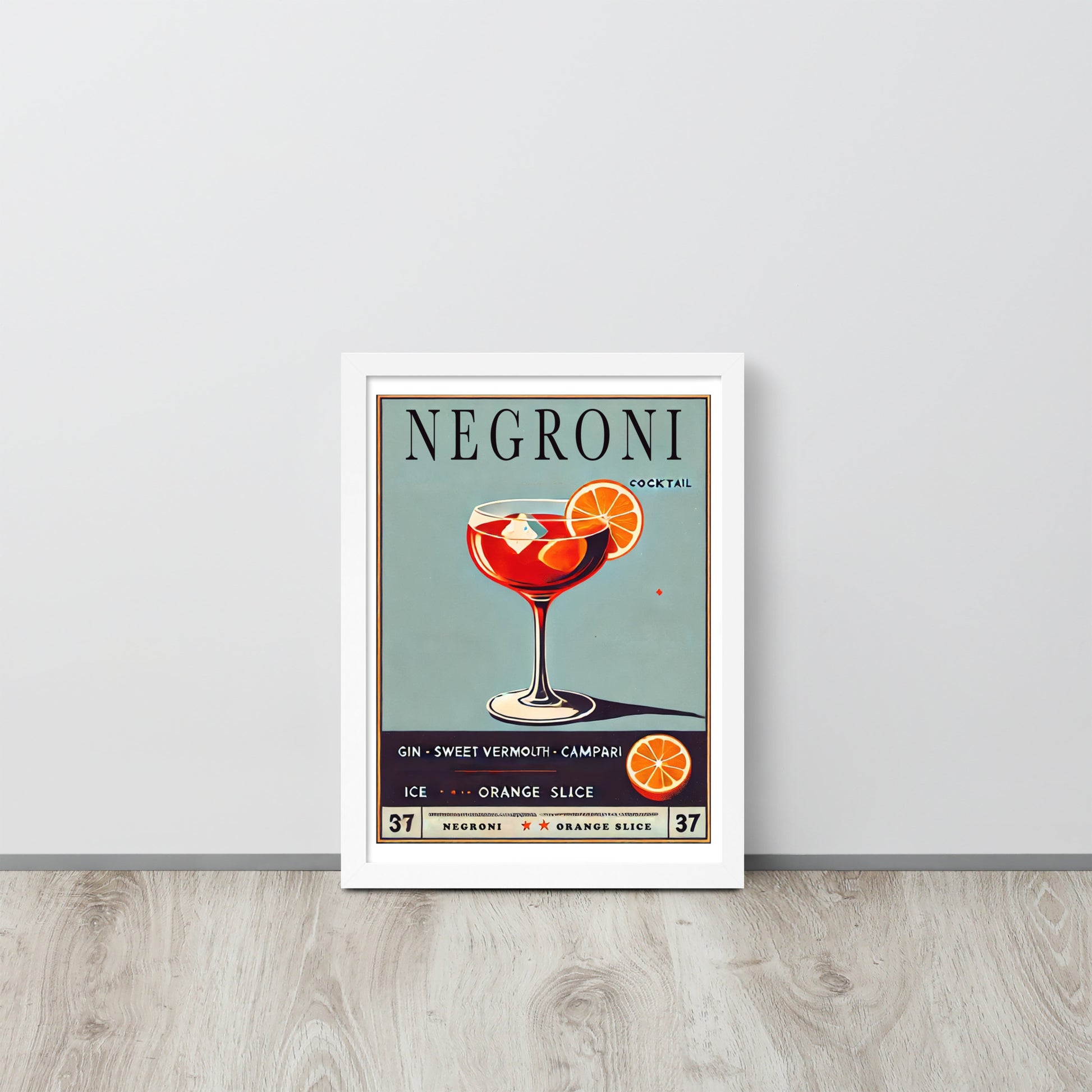 poster cadre blanc negroni recette