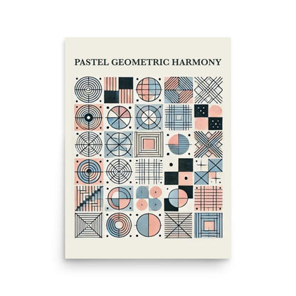 poster abstrait geometrique