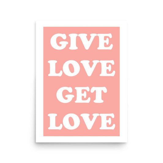 affiche love rose