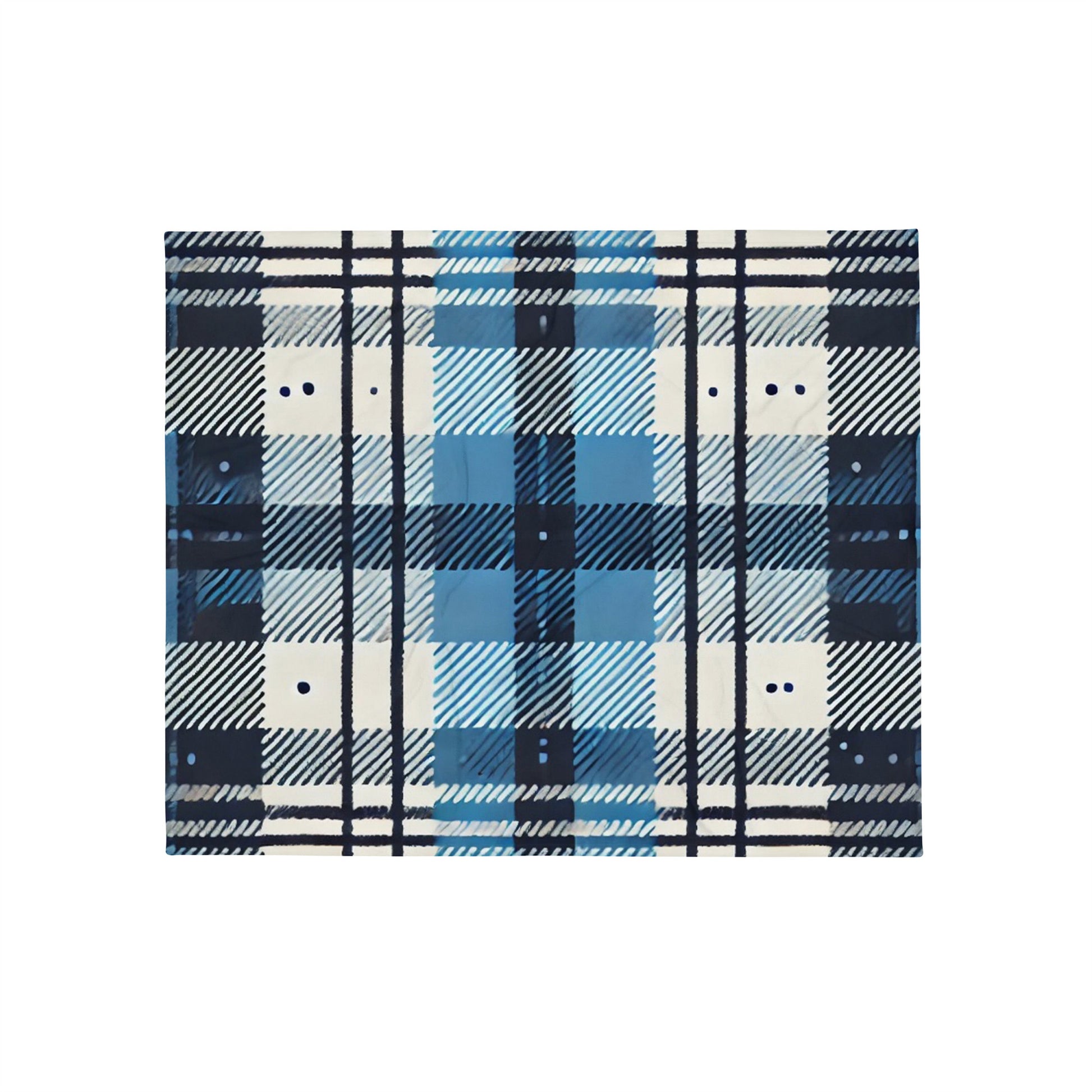 plaid carreaux bleu